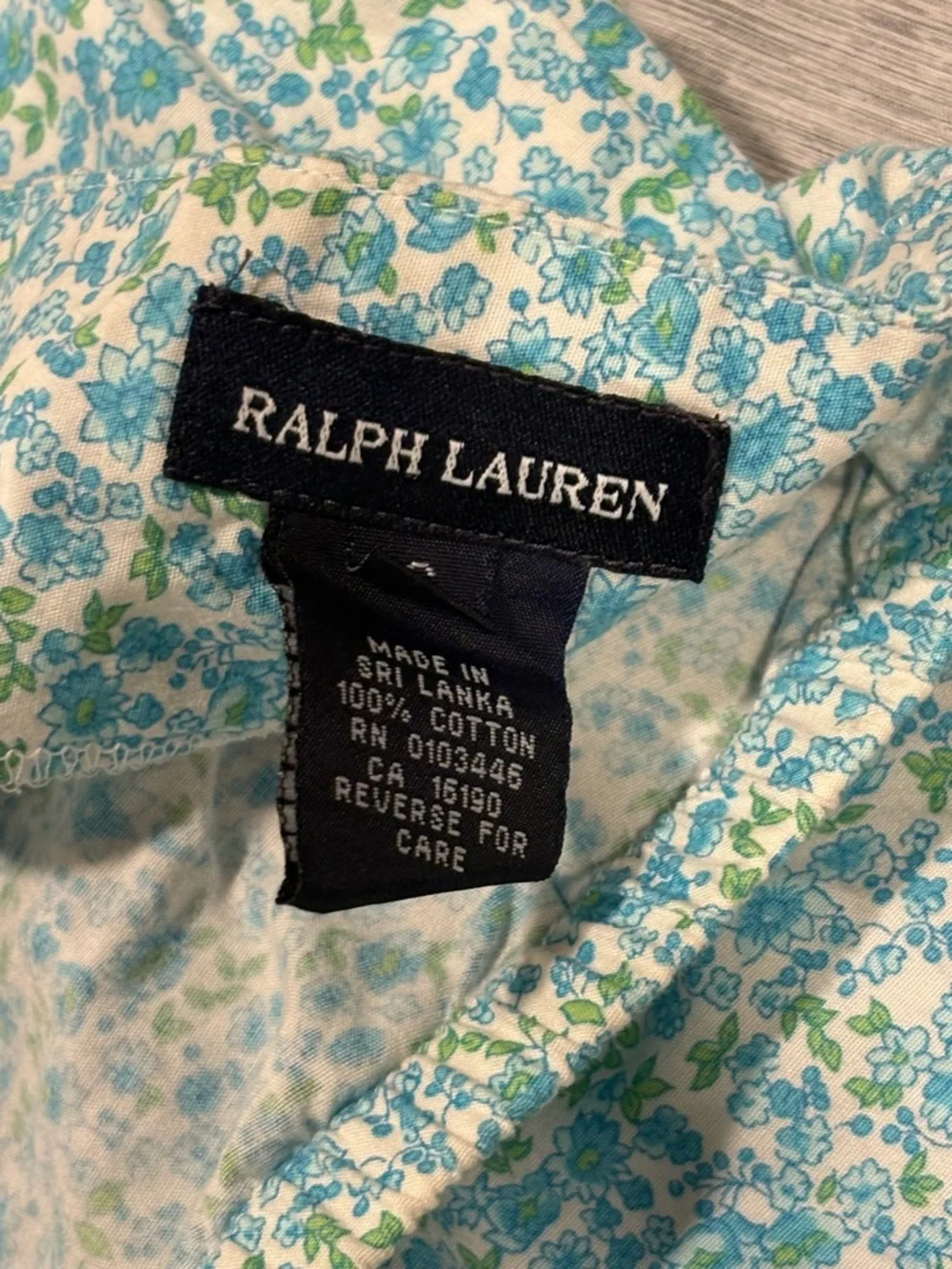Ralph Lauren Blue Floral Kids Capris